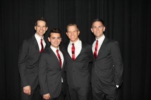 J. Robert Spencer, Michael Longoria, Christian Hoff and Daniel Reichard Photo