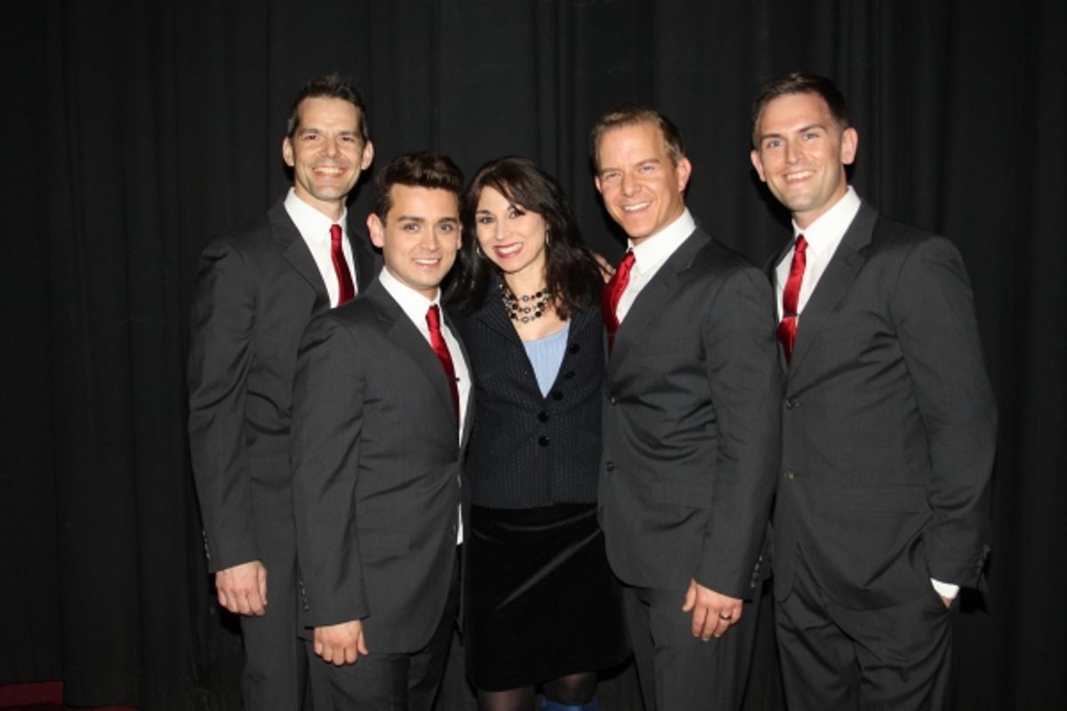 J. Robert Spencer, Michael Longoria, Valerie Smaldone, Christian Hoff at 