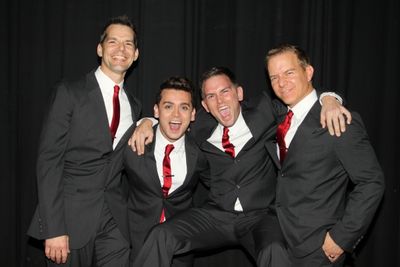 J. Robert Spencer, Michael Longoria, Daniel Reichard and Christian Hoff Photo
