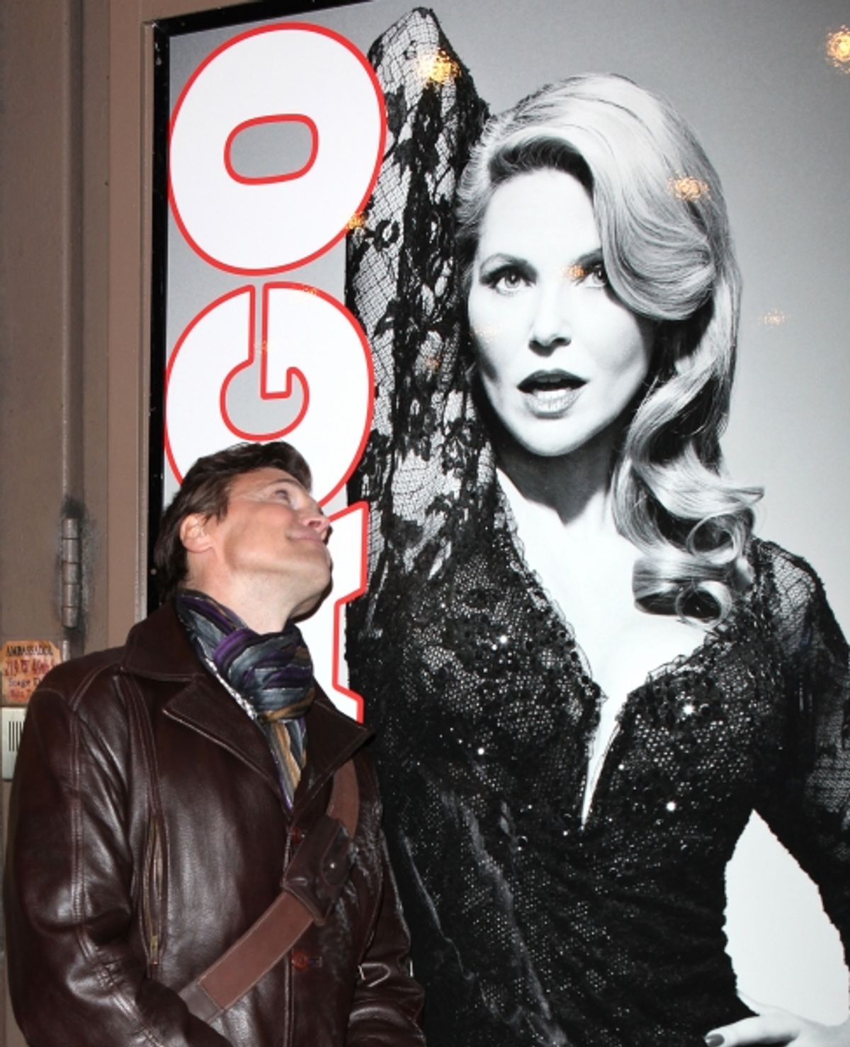  Co-Star Brent Barrett the stage door greeting fans after Christie Brinkley makes her Broadway Debut in CHICAGO at the Ambassador Theatre in New York City. at 