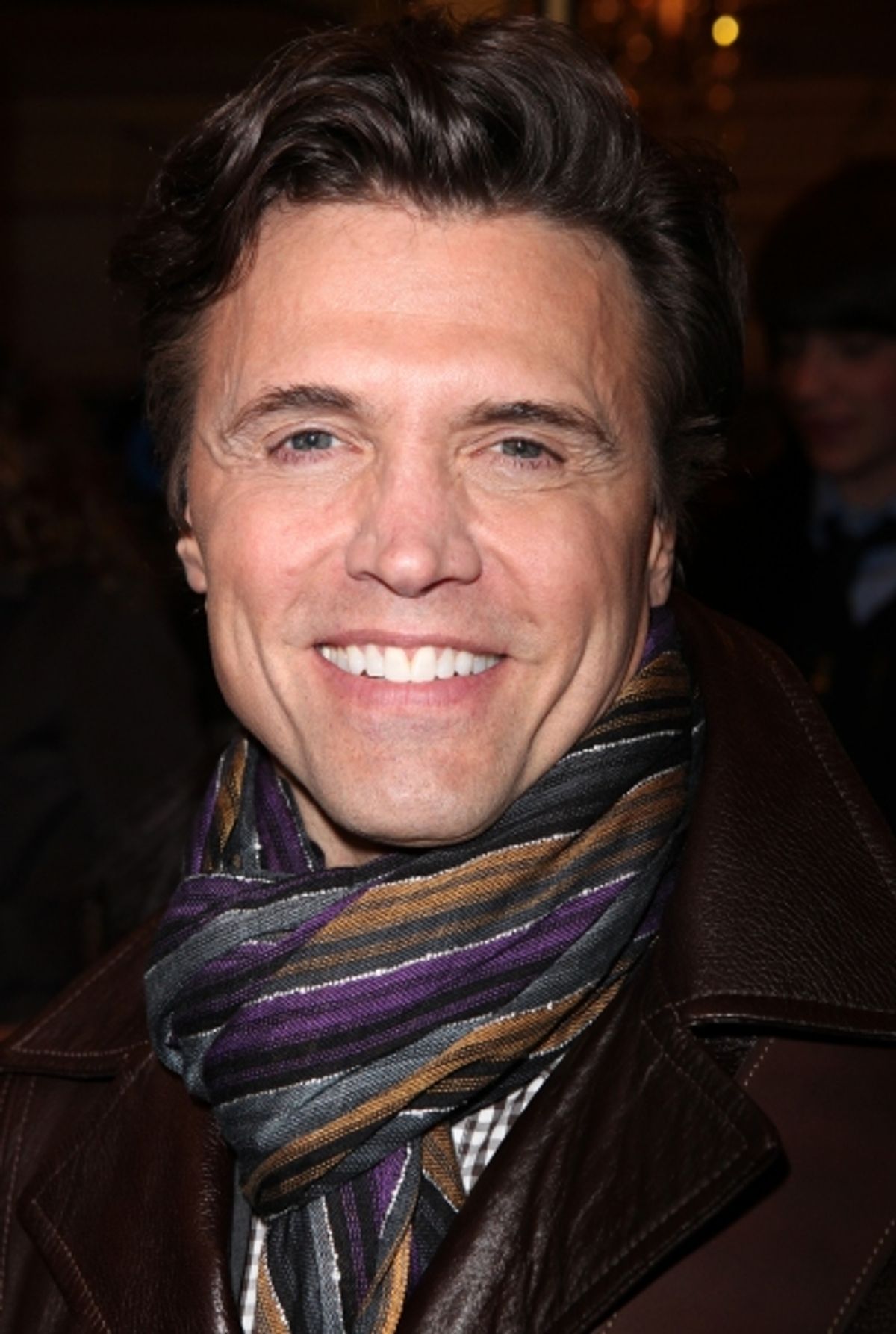  Co-Star Brent Barrett the stage door greeting fans after Christie Brinkley makes her Broadway Debut in CHICAGO at the Ambassador Theatre in New York City. at 