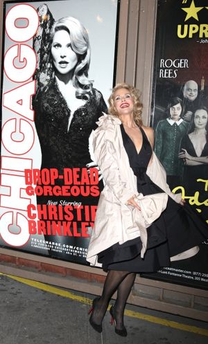 Christie Brinkley at the stage door greeting fans after making her Broadway Debut in CHICAGO at the Ambassador Theatre in New York City. @ BroadwayWorld Christie Brinkley at the stage door greeting fans after making her Broadway Debut in Photo