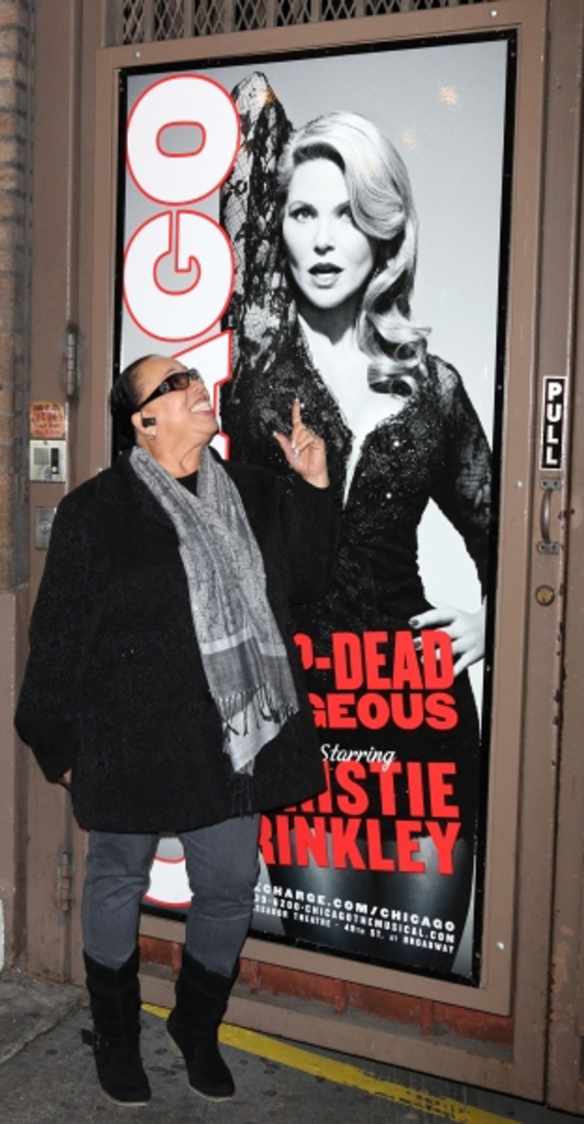  Co-Star Roz Ryan the stage door greeting fans after Christie Brinkley makes her Broadway Debut in CHICAGO at the Ambassador Theatre in New York City. at 