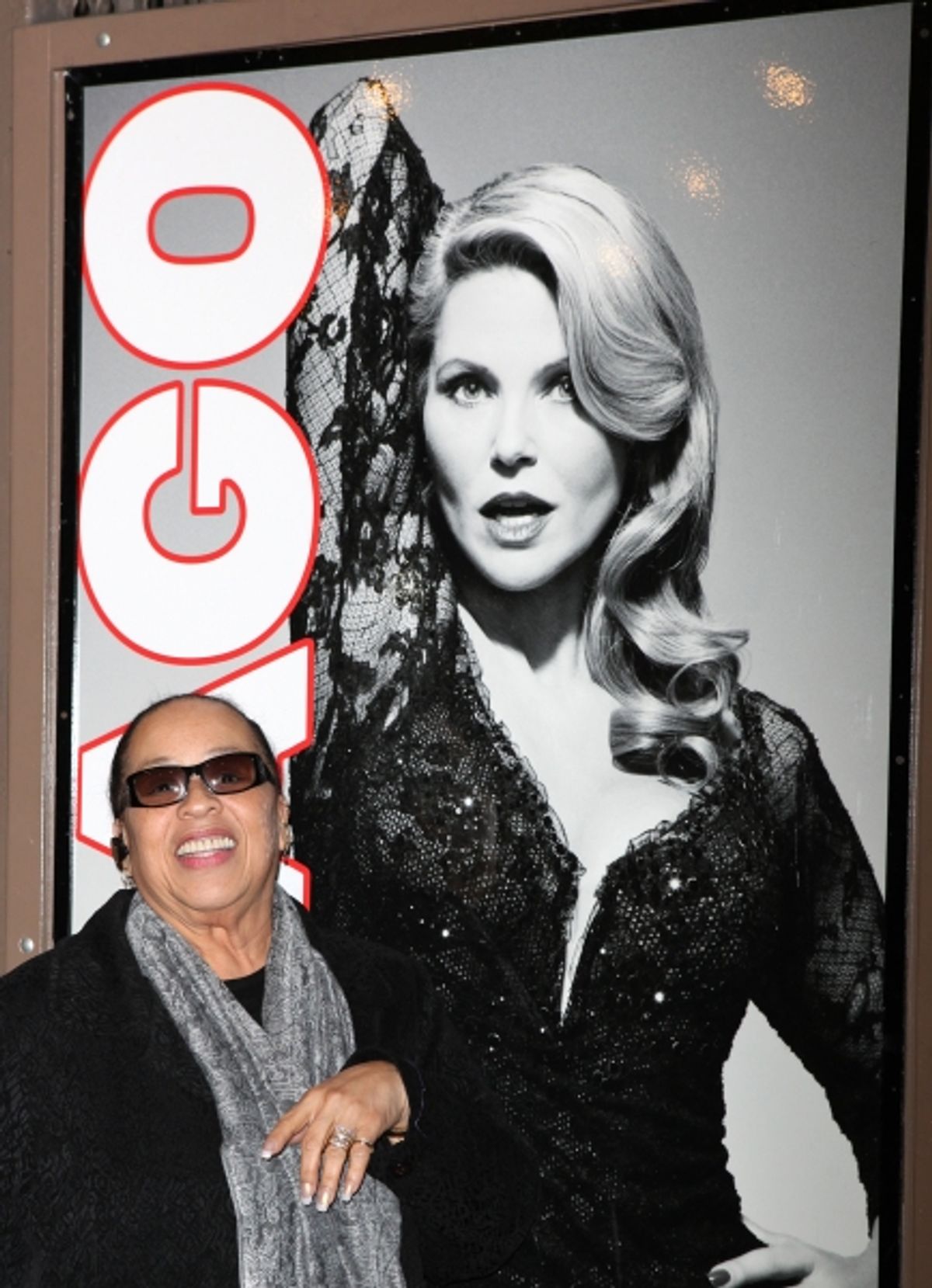  Co-Star Roz Ryan the stage door greeting fans after Christie Brinkley makes her Broadway Debut in CHICAGO at the Ambassador Theatre in New York City. at 