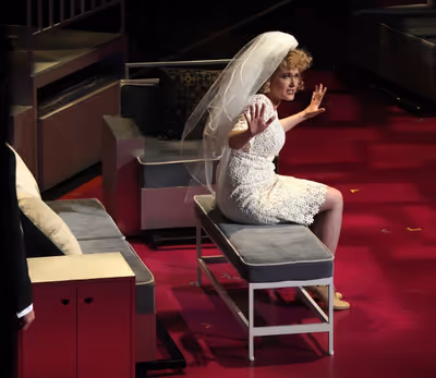 Katie Finneran performing in the New York Philharmonic presentation of Stephen Sondhe Photo