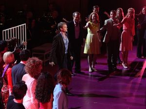 Neil Patrick Harris with ensemble cast performing in the New York Philharmonic presentation of Stephen Sondheim's 'Company', A Spring Gala Benefit in New York City. @ BroadwayWorld Neil Patrick Harris with ensemble cast performing in the New York Philharmonic presen Photo