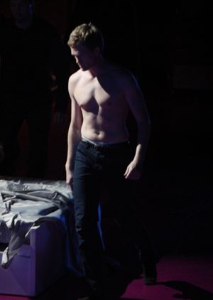 Christina Hendricks & Neil Patrick Harris performing in the New York Philharmonic pre Photo