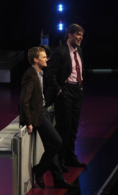 Neil Patrick Harris & Craig Bierko performing in the New York Philharmonic presentati Photo