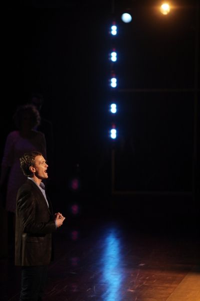 Neil Patrick Harris performing in the New York Philharmonic presentation of Stephen S Photo