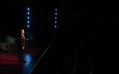 Neil Patrick Harris performing in the New York Philharmonic presentation of Stephen S Photo