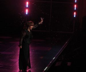 Patti LuPone performing in the New York Philharmonic presentation of Stephen Sondheim Photo