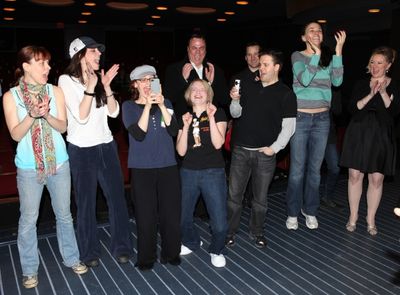 Robert Creighton & Sutton Foster & Kathleen Marshall with Joyce Chittick & Ensemble C Photo