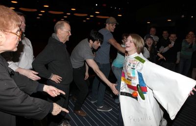 Joel Grey & Colin Donnell & Joyce Chittick with Ensemble Cast attending the Opening N Photo