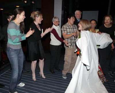 Sutton Foster, Kathleen Marshall, Raymond J. Lee, John McMartin & Jessica Walter atte Photo