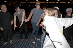 Joel Grey & Colin Donnell & Joyce Chittick with Ensemble Cast attending the Opening N Photo