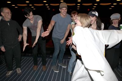 Joel Grey & Colin Donnell & Joyce Chittick with Ensemble Cast attending the Opening N Photo