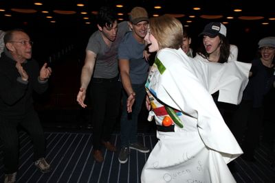 Joel Grey & Colin Donnell & Joyce Chittick with Ensemble cast  attending the Opening  Photo