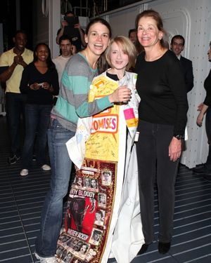 Sutton Foster & Joyce Chittick & Jessica Walter attending the Opening Night Performance Gypsy Robe Ceremony for Recipient Joyce Chittick for The Roundabout Theatre Company's Broadway Production of 'Anything Goes' in New York City. @ BroadwayWorld Sutton Foster & Joyce Chittick & Jessica Walter attending the Opening Night Performan Photo