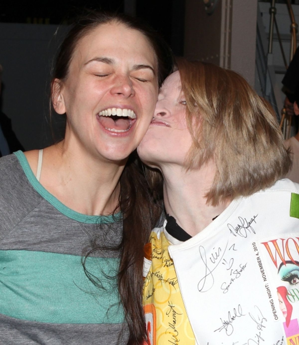 Sutton Foster & Joyce Chittick attending the Opening Night Performance Gypsy Robe Ceremony for Recipient Joyce Chittick for The Roundabout Theatre Company's Broadway Production of 'Anything Goes'  in New York City. at 