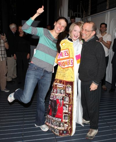 Sutton Foster & Joyce Chittick & Joel Grey attending the Opening Night Performance Gy Photo