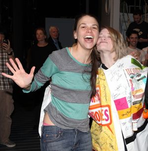 Sutton Foster & Joyce Chittick attending the Opening Night Performance Gypsy Robe Ceremony for Recipient Joyce Chittick for The Roundabout Theatre Company's Broadway Production of 'Anything Goes' in New York City. @ BroadwayWorld Sutton Foster & Joyce Chittick attending the Opening Night Performance Gypsy Robe Ce Photo
