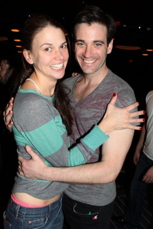Sutton Foster & Colin Donnell attending the Opening Night Performance Gypsy Robe Ceremony for Recipient Joyce Chittick for The Roundabout Theatre Company's Broadway Production of 'Anything Goes' in New York City. @ BroadwayWorld Sutton Foster & Colin Donnell attending the Opening Night Performance Gypsy Robe Cere Photo
