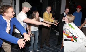 Laura Osnes & Joyce Chittick with Ensemble attending the Opening Night Performance Gypsy Robe Ceremony for Recipient Joyce Chittick for The Roundabout Theatre Company's Broadway Production of 'Anything Goes' in New York City. @ BroadwayWorld Laura Osnes & Joyce Chittick with Ensemble attending the Opening Night Performance Gy Photo