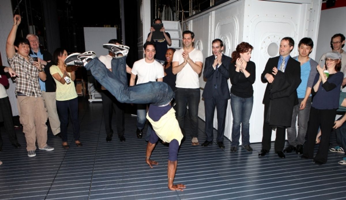  Anthony Wayne making his Broadway Debut attending the Opening Night Performance Gypsy Robe Ceremony for Recipient Joyce Chittick for The Roundabout Theatre Company's Broadway Production of 'Anything Goes'  in New York City. at 
