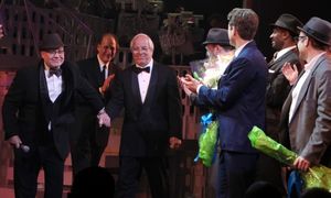 Jack O'Brien & Frank Abagnale Jr. during the Broadway Opening Night Curtain Call for 'Catch Me If You Can' in New York City. @ BroadwayWorld Jack O'Brien & Frank Abagnale Jr. during the Broadway Opening Night Curtain Call for Photo