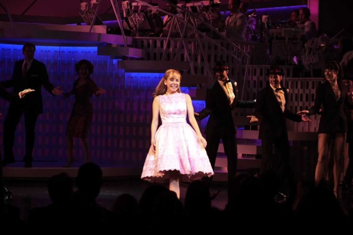 Kerry Butler during the Broadway Opening Night Curtain Call for 'Catch Me If You Can' in New York City. at 