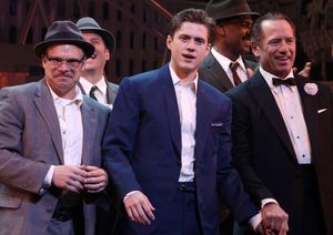 Norbert Leo Butz, Aaron Tveit, Tom Wopat during the Broadway Opening Night Curtain Call for 'Catch Me If You Can' in New York City. @ BroadwayWorld Norbert Leo Butz, Aaron Tveit, Tom Wopat during the Broadway Opening Night Curtain Ca Photo