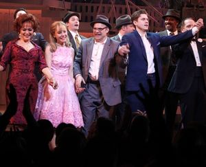 Linda Hart, Kerry Butler, Norbert Leo Butz, Aaron Tveit, Tom Wopat during the Broadway Opening Night Curtain Call for 'Catch Me If You Can' in New York City. @ BroadwayWorld Linda Hart, Kerry Butler, Norbert Leo Butz, Aaron Tveit, Tom Wopat during the Broadwa Photo
