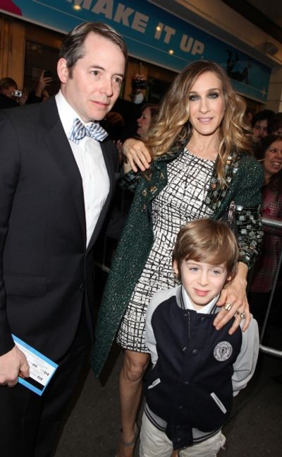 Matthew Broderick & Sarah Jessica Parker with son James Wilke Broderick attending the Photo