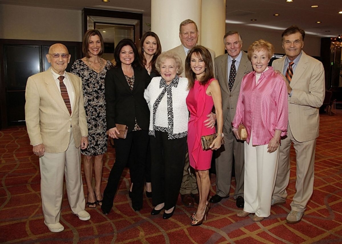 Bob Stewart, Wendie Malick, Valerie Bertinelli, Jane Leeves, Betty White, Ken Howard, Susan Lucci, Peter Marshal, Georgia Engel and Fred Willard at 