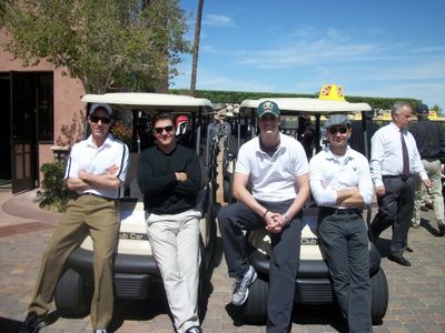 Jeff Leibow, Deven May, Peter Saide, Travis Cloer Photo