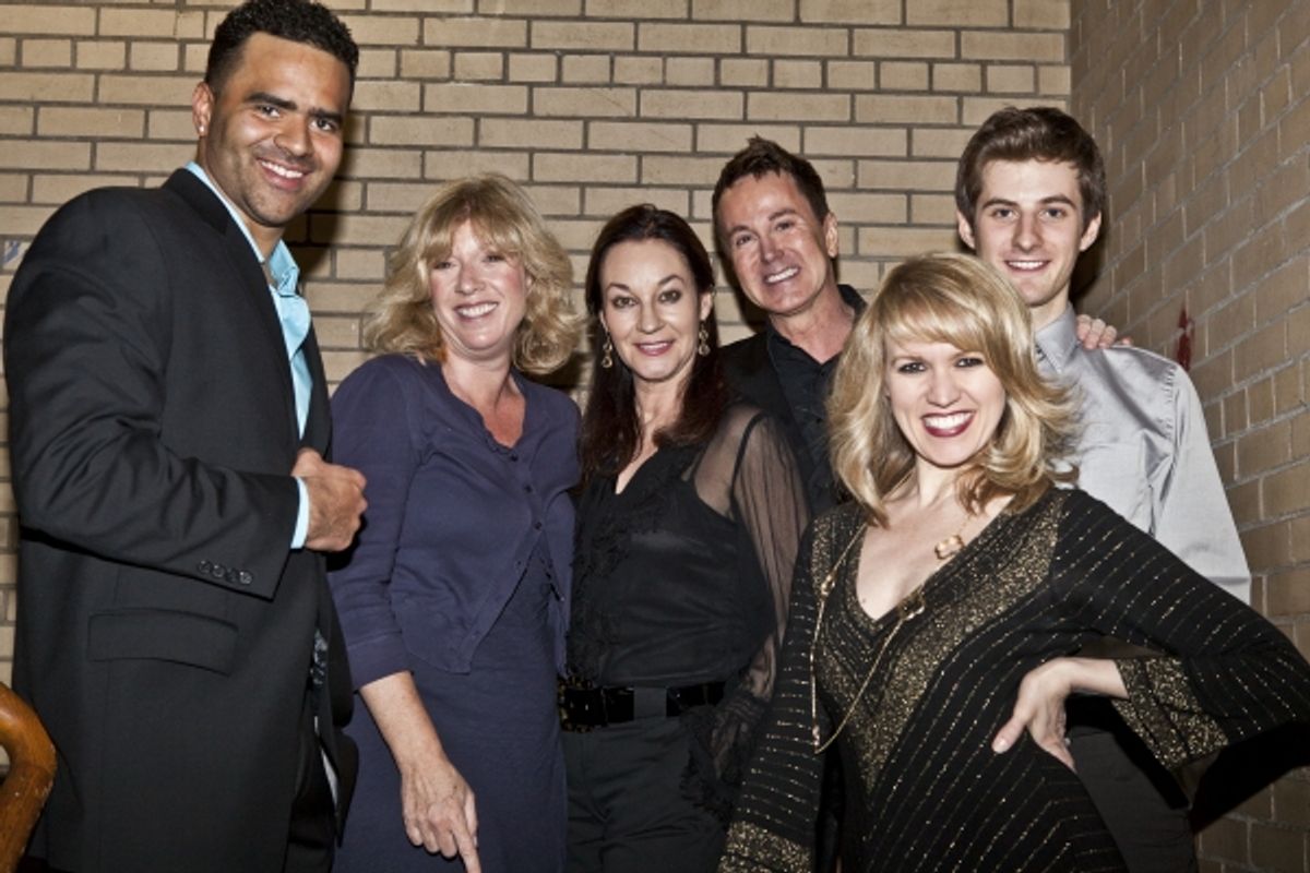 Christopher Jackson, Daisy Prince, Jessica Molaskey, David Gaines, Lauren Kennedy and Matt Dengler at 