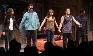 Annabella Sciorra, Bobby Cannavale, Elizabeth Rodriguez, Yul Vazquez & Chris Rock during The Broadway Opening Night Performance Curtain Call for 'The Mother F**ker with the Hat' in New York City. @ BroadwayWorld Annabella Sciorra, Bobby Cannavale, Elizabeth Rodriguez, Yul Vazquez & Chris Rock dur Photo
