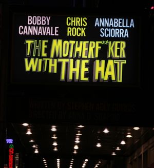 Annabella Sciorra, Bobby Cannavale, Elizabeth Rodriguez, Yul Vazquez & Chris Rock during The Broadway Opening Night Performance Curtain Call for 'The Mother F**ker with the Hat' in New York City. @ BroadwayWorld Annabella Sciorra, Bobby Cannavale, Elizabeth Rodriguez, Yul Vazquez & Chris Rock dur Photo