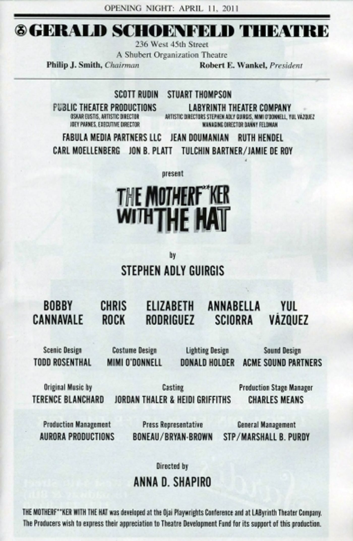 Photo Coverage: THE MOTHERF**KER WITH THE HAT Opening Night Curtain Call  Image