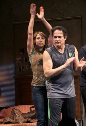 Elizabeth Rodriguez & Yul Vazquez during the Broadway Opening Night Performance Curta Photo