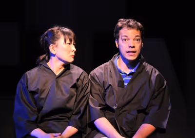 Amy Kim Waschke and Paco Tolson Photo