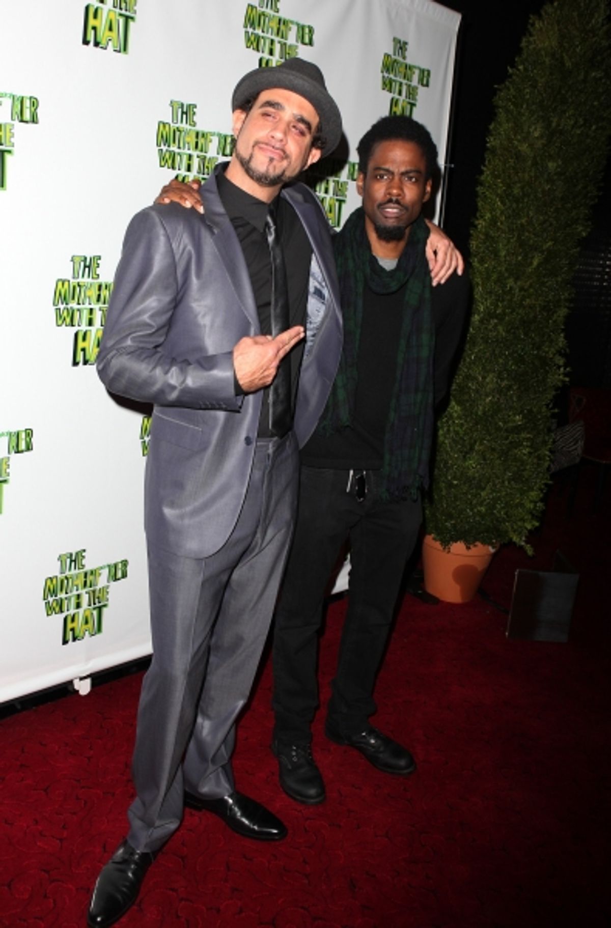 Bobby Cannavale & Chris Rock attending the Broadway Opening Night Performance After Party for 'The Mother F**ker with the Hat'  in New York City. at 