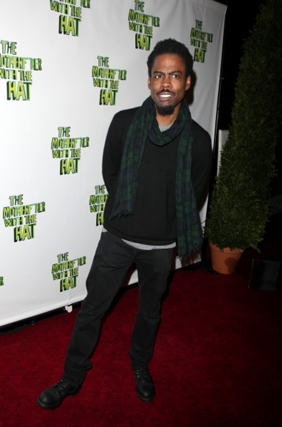 Chris Rock attending the Broadway Opening Night Performance After Party for 'The Mother F**ker with the Hat'  in New York City. at 