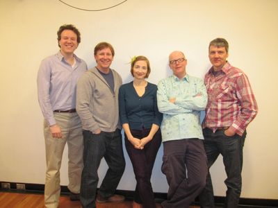  Aaron Gandy, creators John Langs, Joy Gregory & Gunnar Madsen and choreographer Ken  Photo