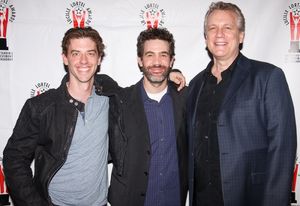 Christian Borle, Kevin Aguila and Rick Elice Photo