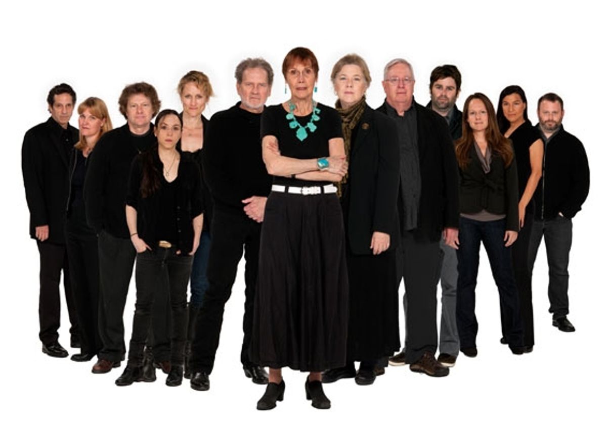  The Old Globe cast of August: Osage County Ã'â€˜ (from left) Robert Maffia, Kelly McAndrew, Joseph Adams, Ronete Levenson, Angela Reed, Robert Foxworth, Lois Markle, Robin Pearson Rose, Guy Boyd, Haynes Thigpen, Carla Harting, Kimberly Guerrero and Todd  at 