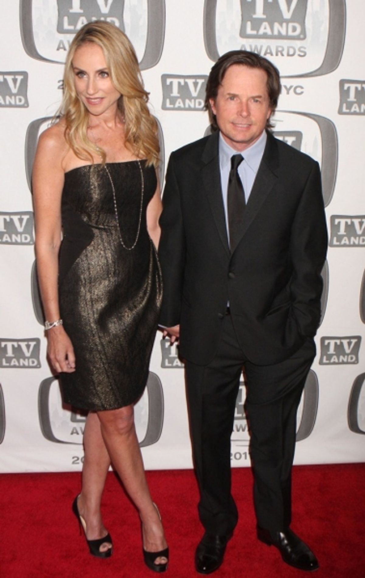 Tracey Polin and Michael J. Fox at 