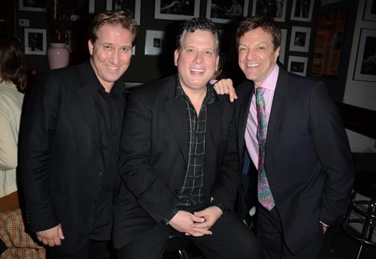 Mark Kostabi, Billy Stritch, Jim Caruso at 