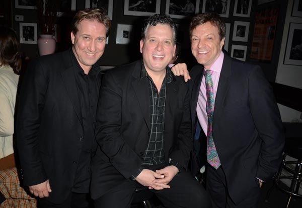 Mark Kostabi, Billy Stritch, Jim Caruso Photo
