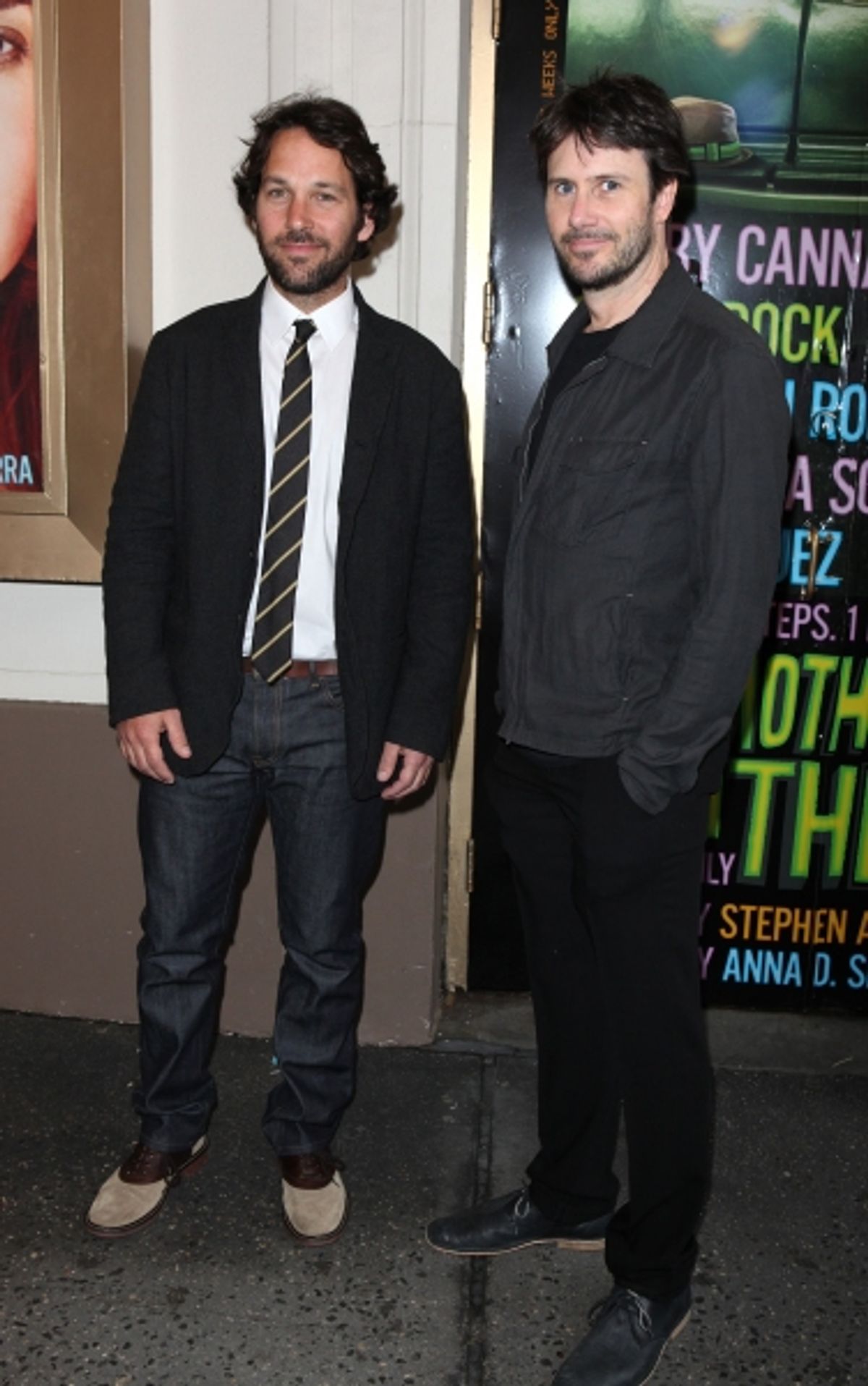 Paul Rudd & Josh Hamilton attending the Broadway Opening Night Performance  for 'The Mother F**ker with the Hat'  in New York City. at 